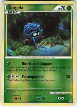 Tangela 72/95 Common Call of Legends Pokemon Reverse Holo Near Mint - Image 1