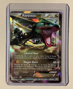 Pokemon TCG Rayquaza EX 85/124 Dragons Exalted Holo Ultra Rare 170 HP 2012 - Image 1