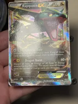 Pokemon TCG Rayquaza EX 85/124 Dragons Exalted Holo Ultra Rare 170 HP 2012 - Image 3