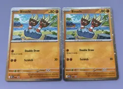 Pokemon TCG Pitch Black - Binacle Black Star Promo Cosmo Holo - Lot Of 2 NM - Image 1