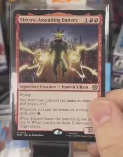 Near Mint, English - 1 x MTG Electro, Assaulting Battery Marvel's Spider-Man - Image 1