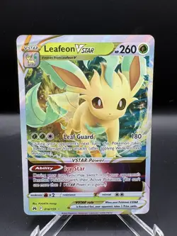 Leafeon VSTAR 014/159 Crown Zenith Ultra Rare Full Art Holo Pokemon TCG NM - Image 1
