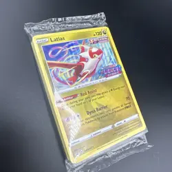 SEALED Pokemon Fusion Strike Prerelease Latias Black Star Promo Pack SWSH171 - Image 3