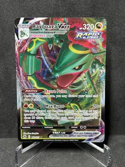 Rayquaza VMAX 102/159 Holo VMAX Rare Crown Zenith Pokemon Near Mint - Image 1