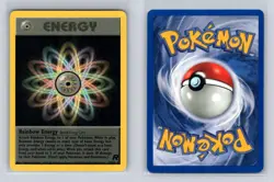 Rainbow Energy 80/82 Rare Team Rocket Unlimited Pokemon MODERATELY PLAYED - Image 3