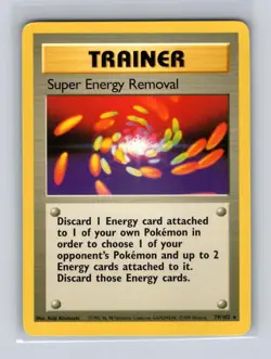 Super Energy Removal 79/102 Rare Base Set Unlimited Pokemon MODERATELY PLAYED - Image 1