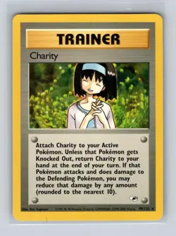 Charity 99/132 Rare Gym Heroes Unlimited Pokemon MODERATELY PLAYED - Image 1