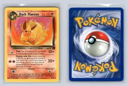 Dark Flareon 35/82 Uncommon Team Rocket Unlimited Pokemon MODERATELY PLAYED - Image 3