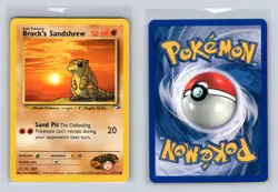 Brock's Sandshrew 72/132 Common Gym Heroes Unlimited Pokemon MODERATELY PLAYED - Image 3