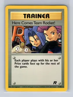Here Comes Team Rocket! 71/82 Rare Team Rocket Unlimited Pokemon MP - Image 1