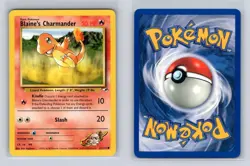 Blaine's Charmander 61/132 Common Gym Heroes Unlimited Pokemon MODERATELY PLAYED - Image 3