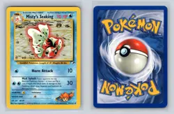 Misty's Seaking 55/132 Uncommon Gym Heroes Unlimited Pokemon MODERATELY PLAYED - Image 3