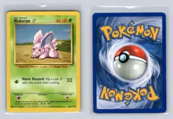 Nidoran M 55/102 Common Base Set Unlimited Pokemon MODERATELY PLAYED - Image 3