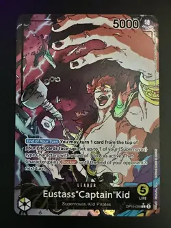 Eustass "Captain" Kid OP10-099 One Piece CCG Royal Blood Leader *MINT* ENGLISH - Image 1