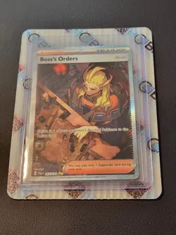 Boss's Orders Full Art Trainer 265/193 Paldea Evolved Pokemon Tcg - Image 3