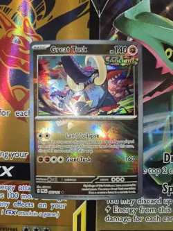 Great Tusk 055/131 Sv: Prismatic Evolutions Reverse Holo pokeball NM Pokemon TCG - Image 1