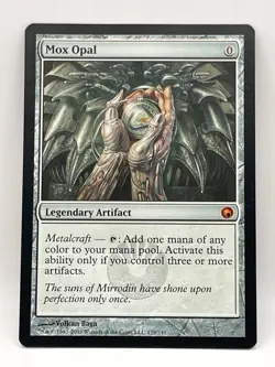 Magic: The Gathering Mox Opal Legendary Artifact Card 179/249, Pre-owned - Image 1