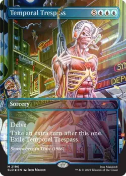 MTG English Temporal Trespass (Rainbow Foil) NM Foil Secret Lair - Image 1