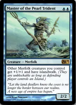 Master of the Pearl Trident 59 Rare Magic 2013 (M13) MTG NM - Image 1