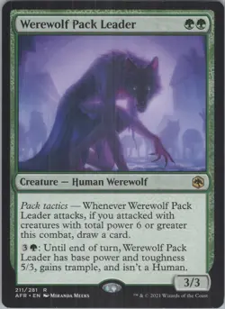 Werewolf Pack Leader R Adventures in the Forgotten Realms 211 NM - Image 1