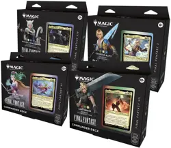 Magic The Gathering FINAL FANTASY Commander Deck Display 4 Box Case - Image 1