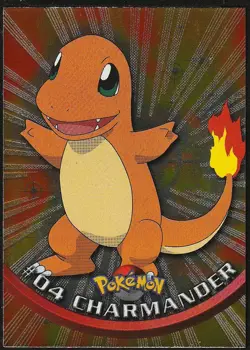 topps Pokemon TV Animation Edition Series 1 Holo Foil #04 Charmander #4 - Image 1