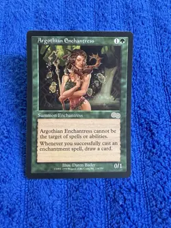 MTG - Argothian Enchantress - Urza's Saga - LP - Image 1