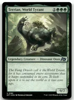 Terrian, World Tyrant #182 (Foil) (NM) Aetherdrift DFT Magic MTG - Image 1