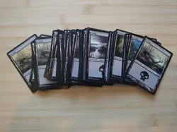 100x Magic: The Gathering (MTG) Swamps (black), Basic Lands - Image 1