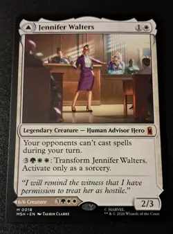 MtG Jennifer Walters Mythic Marvel Super Heroes Magic the Gathering Unplayed - Image 1
