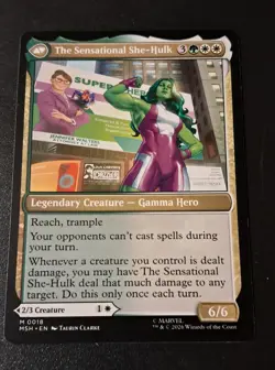 MtG Jennifer Walters Mythic Marvel Super Heroes Magic the Gathering Unplayed - Image 2