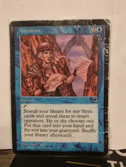 1997 Magic the Gathering - Intuition - Tempest MTG Reserve List - Image 1