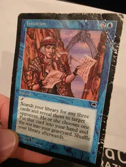 1997 Magic the Gathering - Intuition - Tempest MTG Reserve List - Image 4