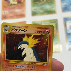 Meganium Typhlosion Feraligatr Neo Premium File 1 Complete Pokemon Card Japanese - Image 3