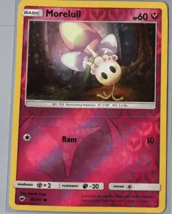 Morelull 97/147 Common Burning Shadows Pokemon Reverse Holo Near Mint - Image 1