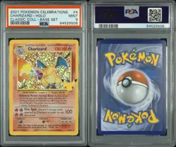 Pokemon TCG Charizard 4/102 Celebrations Classic Collection Mint PSA 9 Holo - Image 2