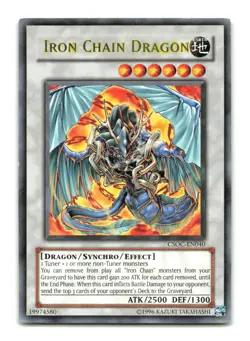 Iron Chain Dragon - CSOC-EN040 Rare - YuGiOh-LP - Image 1