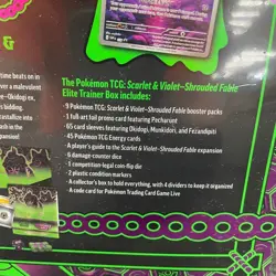 POKEMON Scarlet & Violet Shrouded Fable Elite Trainer Box, Sealed Box is Worn - Image 5
