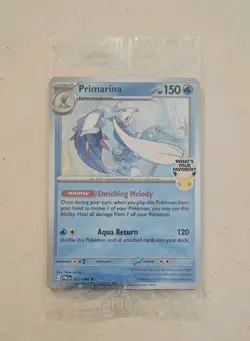 Pokemon Pitch Black Primarina 020/084 Release Day Exclusive Sealed Promo Card - Image 1