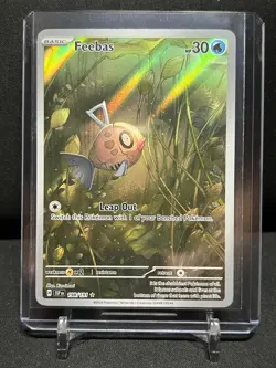 Feebas 198/191 IR Illustration Rare Holo Pokemon 2024 Surging Sparks NM - Image 1