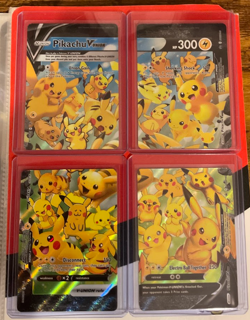 Pikachu V-UNION Complete 4-Card Set SWSH139-SWSH142 Celebrations Promo LP - Image 1