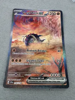 Great Tusk ex #246/198 Pokemon TCG SV01: Scarlet & Violet Base Set Alt Art MINT - Image 3