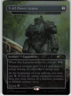 MTG T 60 Power Armor T 45 Power Armor Foil NM Secret Lair Drop Series Magic 2452 - Image 1