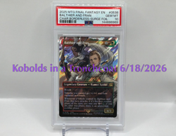 Final Fantasy MTG Balthier and Fran Borderless Surge Foil #538 PSA 10 - Image 1