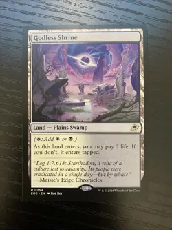 Godless Shrine 0254 Edge of Eternities Rare Magic The Gathering English NM - Image 1