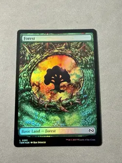 MTG Forest #291 | Tarkir: Dragonstorm | Foil Land | NM - Image 1
