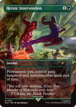 Heroic Intervention Black Panther Secret Lair Marvel Magic the Gathering MTG - Image 1