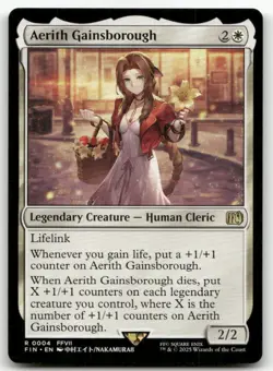 Aerith Gainsborough #4 (NM) Final Fantasy FIN Magic MTG - Image 1