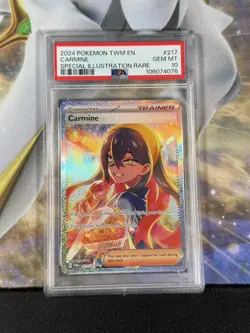 Pokemon TCG Carmine Twilight Masquerade 217/167 Special Illustration PSA 10 - Image 1