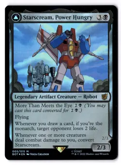 Starscream, Power Hungry NM* FOIL Transformers ENGLISH 005/015 mtg -UnltdCards - Image 1